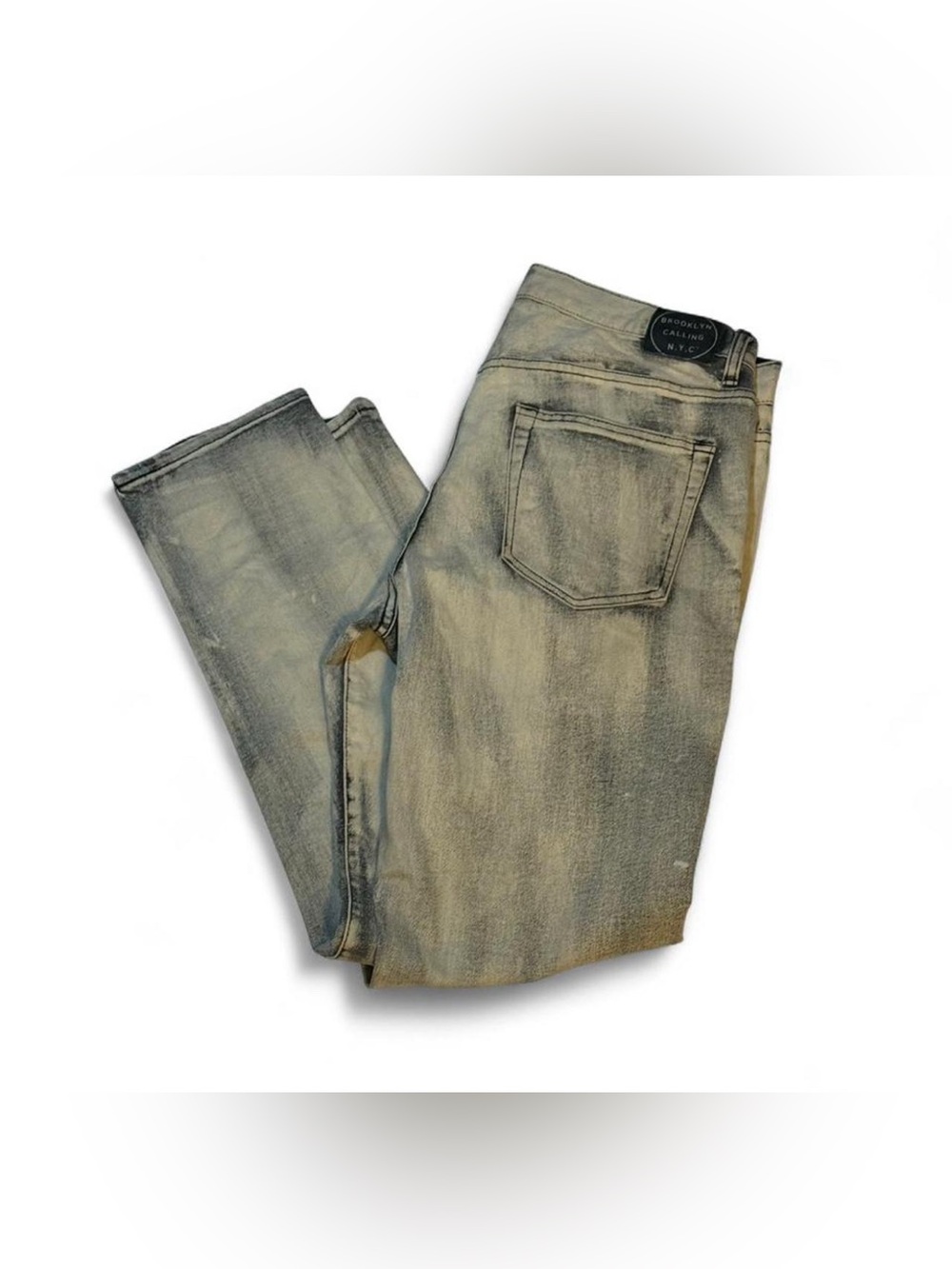 Men’s Brooklyn Calling N.Y.C Washed Gray Jeans